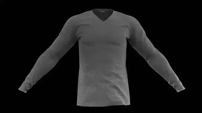 Casual grey long sleeve tee sweater