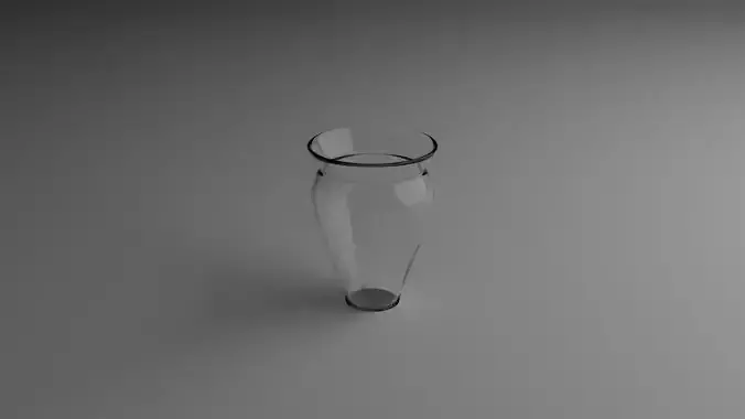Glass Vase Low Poly Free low-poly 3D model