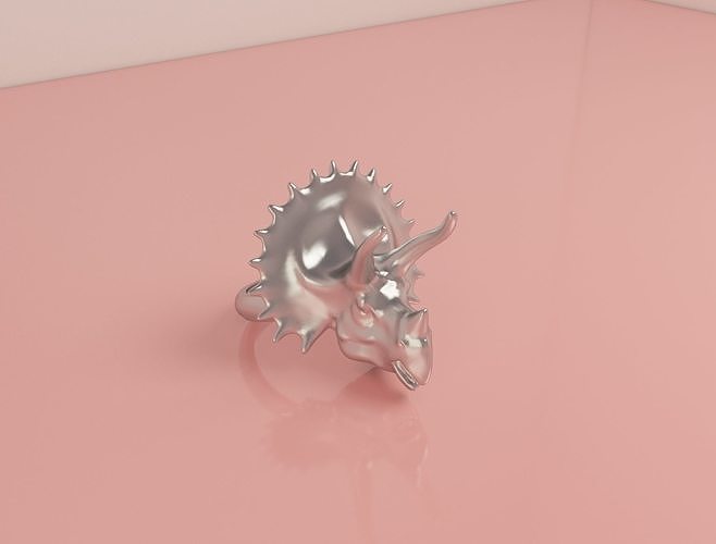 Triceratope Ring 3D model