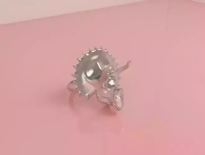 Triceratope Ring 3D model