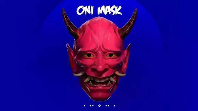 Japan Oni Mask Cosplay 3D print model