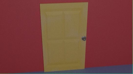 Free 3D door model Unity Blender Maya Unreal Engine 4 Free low-poly 3D model_1