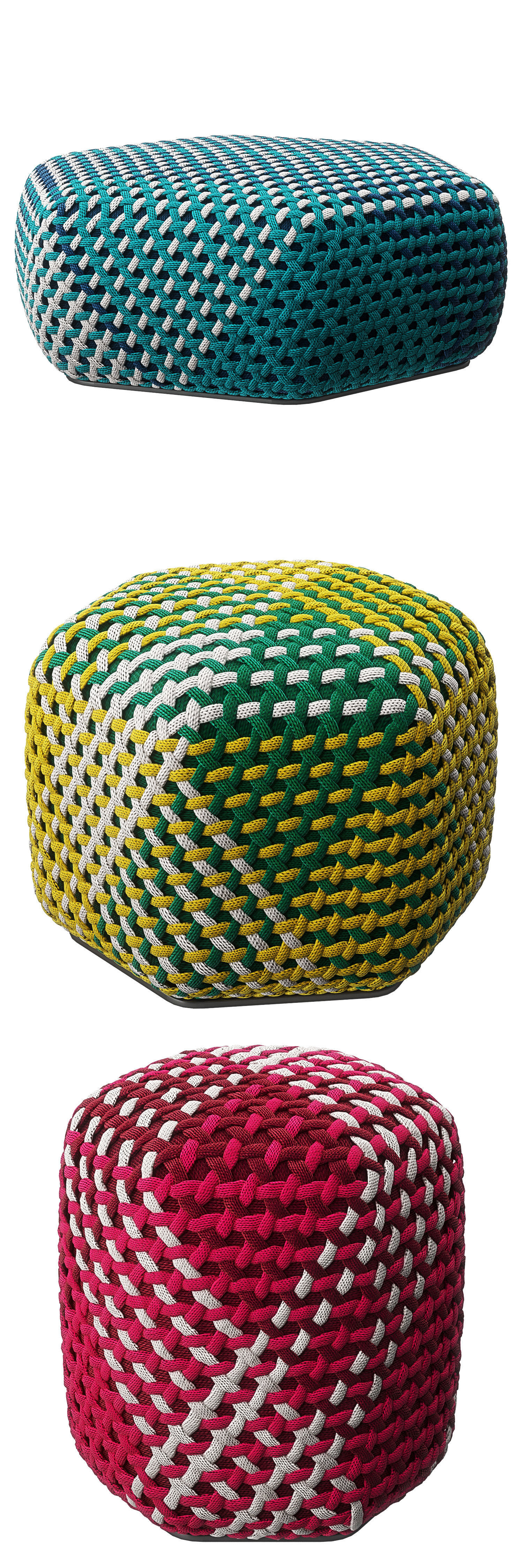 Tramae Pouf By BandB Italia 3D model_3