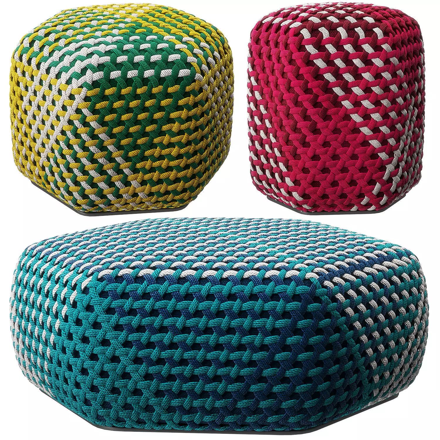Tramae Pouf By BandB Italia 3D model_0