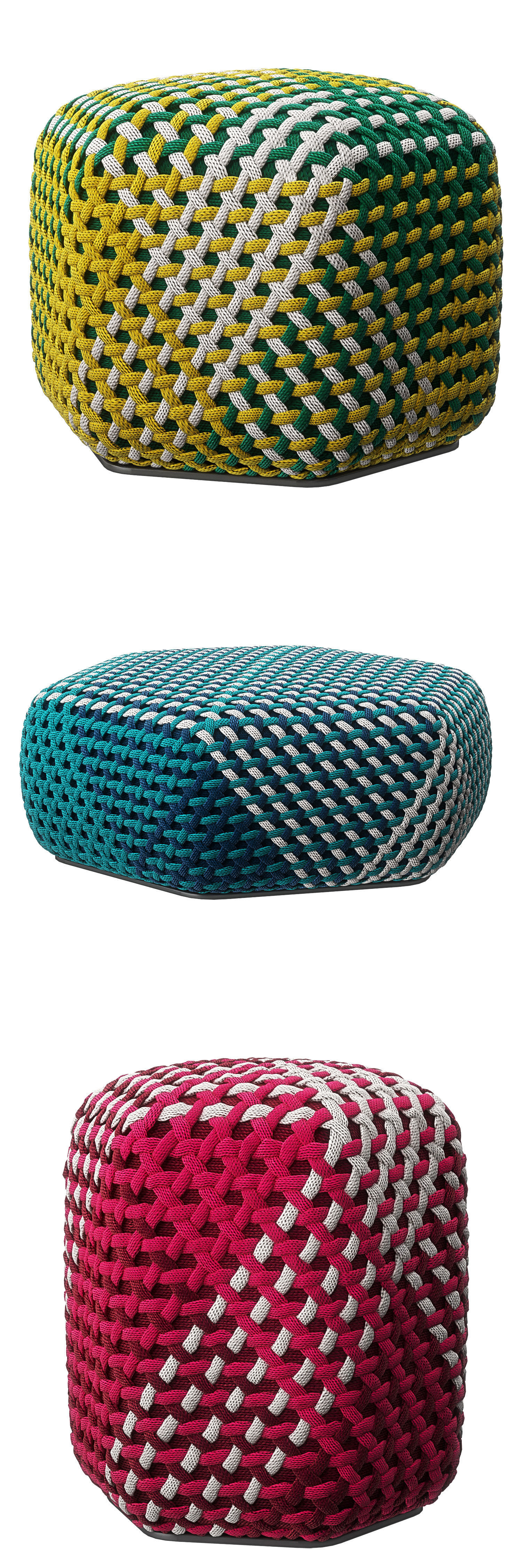 Tramae Pouf By BandB Italia 3D model_1