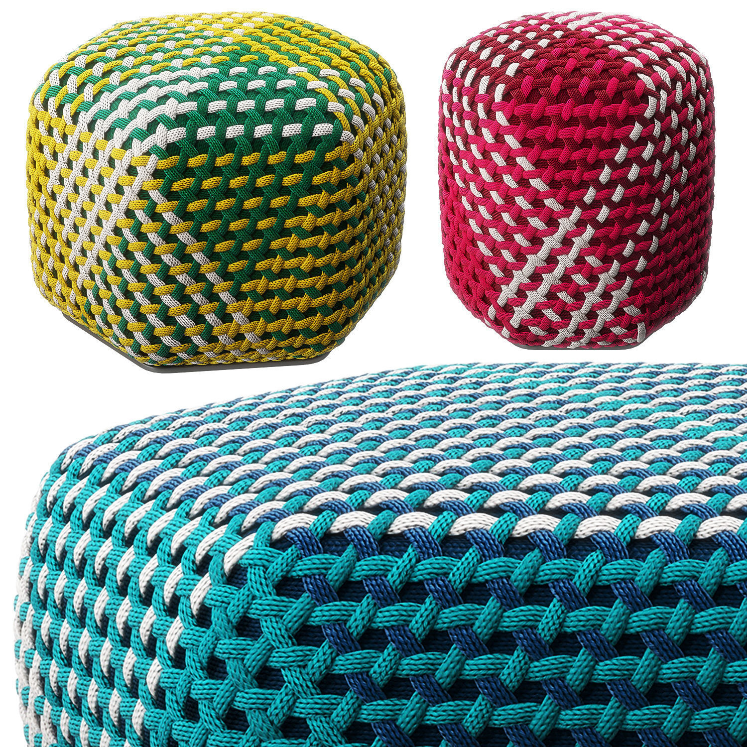 Tramae Pouf By BandB Italia 3D model_2