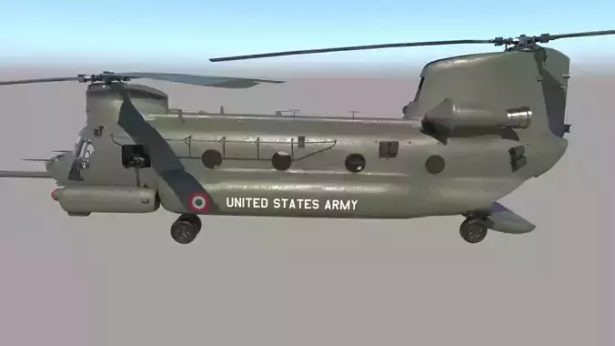 Chinook Helicopter 3D model