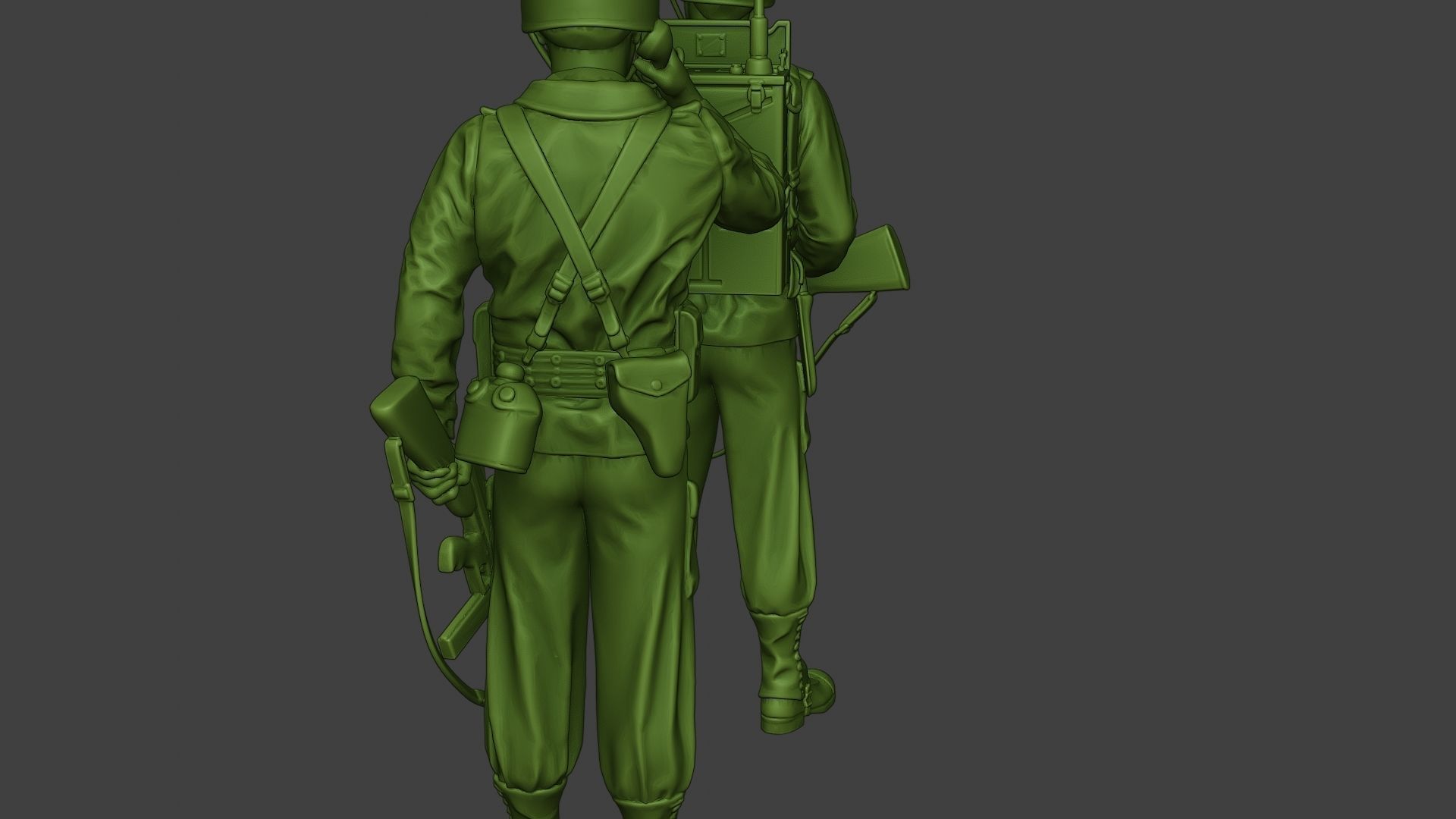 American engineer soldiers ww2 SCR-300 A9 3D print model_24
