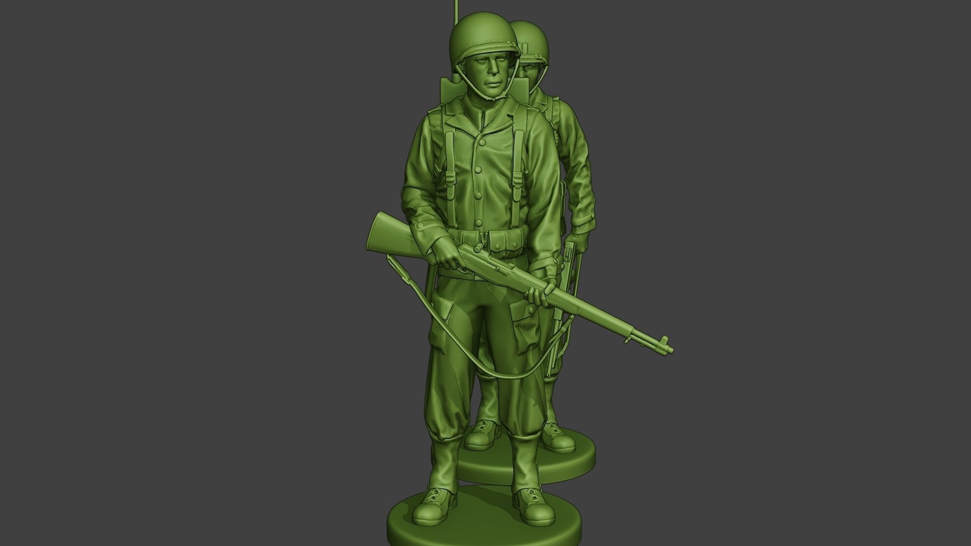 American engineer soldiers ww2 SCR-300 A9 3D print model_10