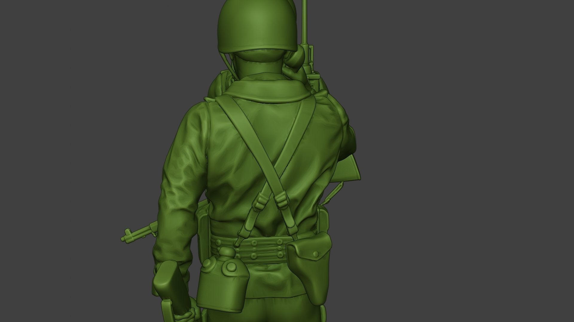 American engineer soldiers ww2 SCR-300 A9 3D print model_20