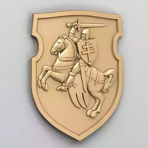 Coat of arms of Belarus Pogonya - type B 3D model