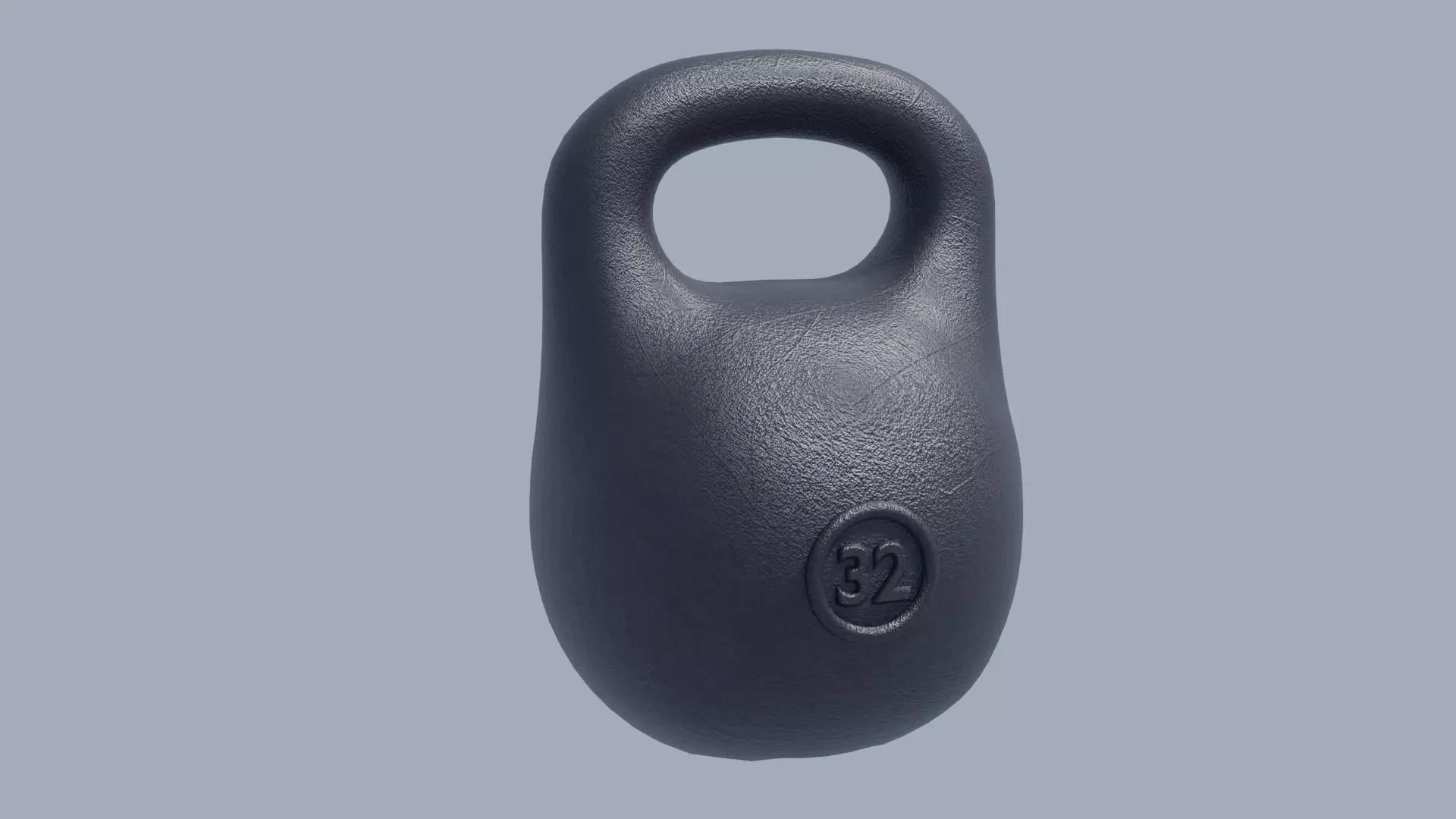 Kettlebell Low-poly 3D model_0