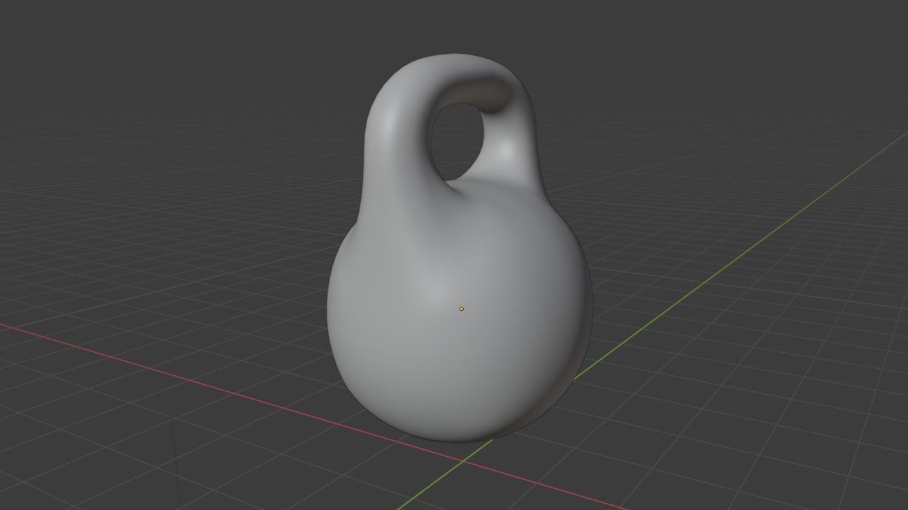 Kettlebell Low-poly 3D model_4
