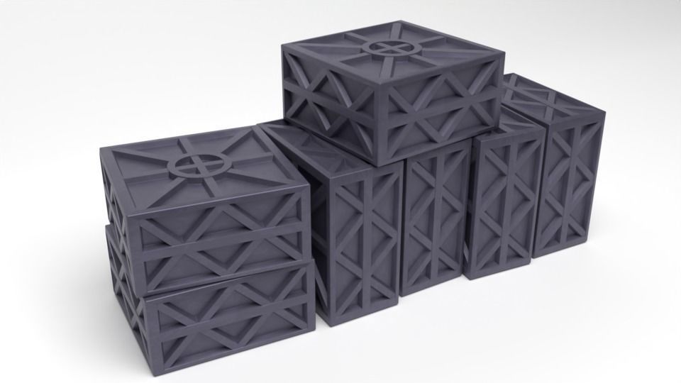 Star Wars Imperial Crate 1-6 scale Hottoys Free 3D print model_3