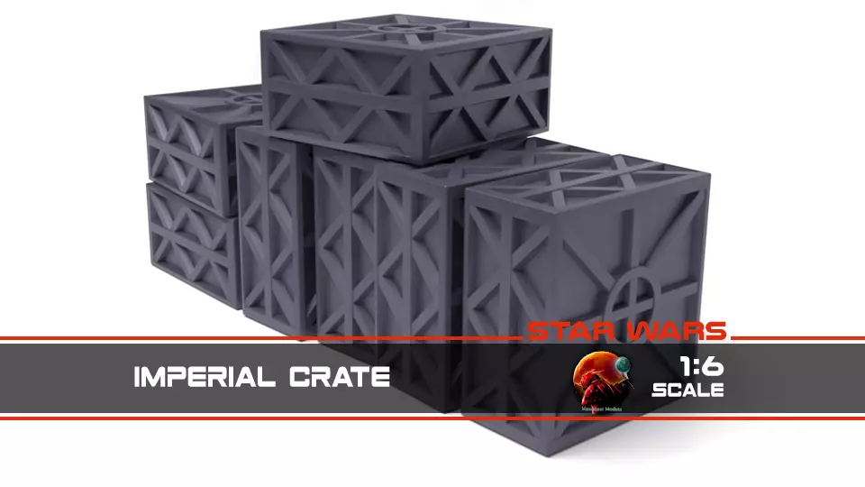 Star Wars Imperial Crate 1-6 scale Hottoys Free 3D print model_0