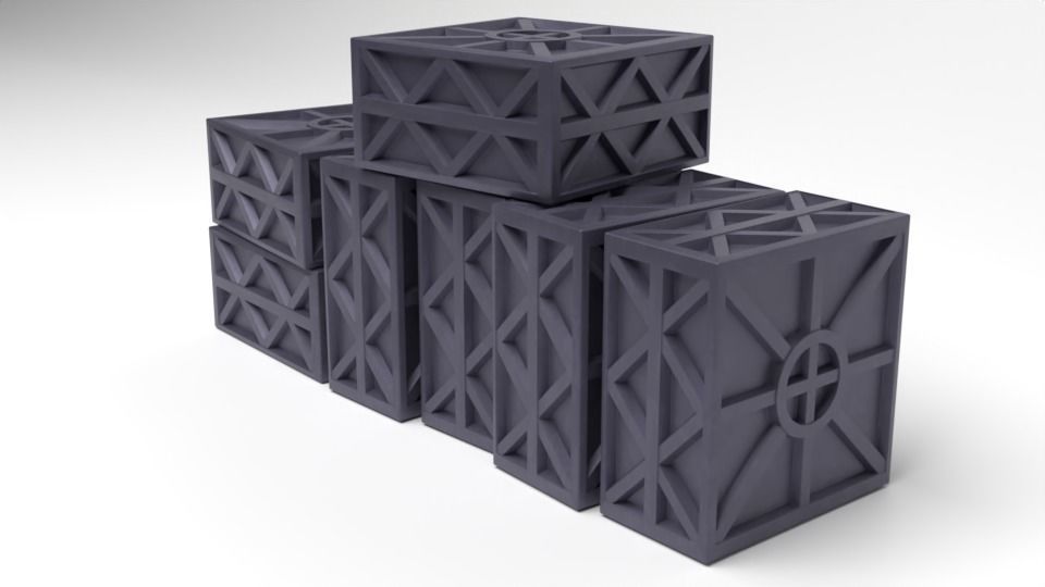 Star Wars Imperial Crate 1-6 scale Hottoys Free 3D print model_2