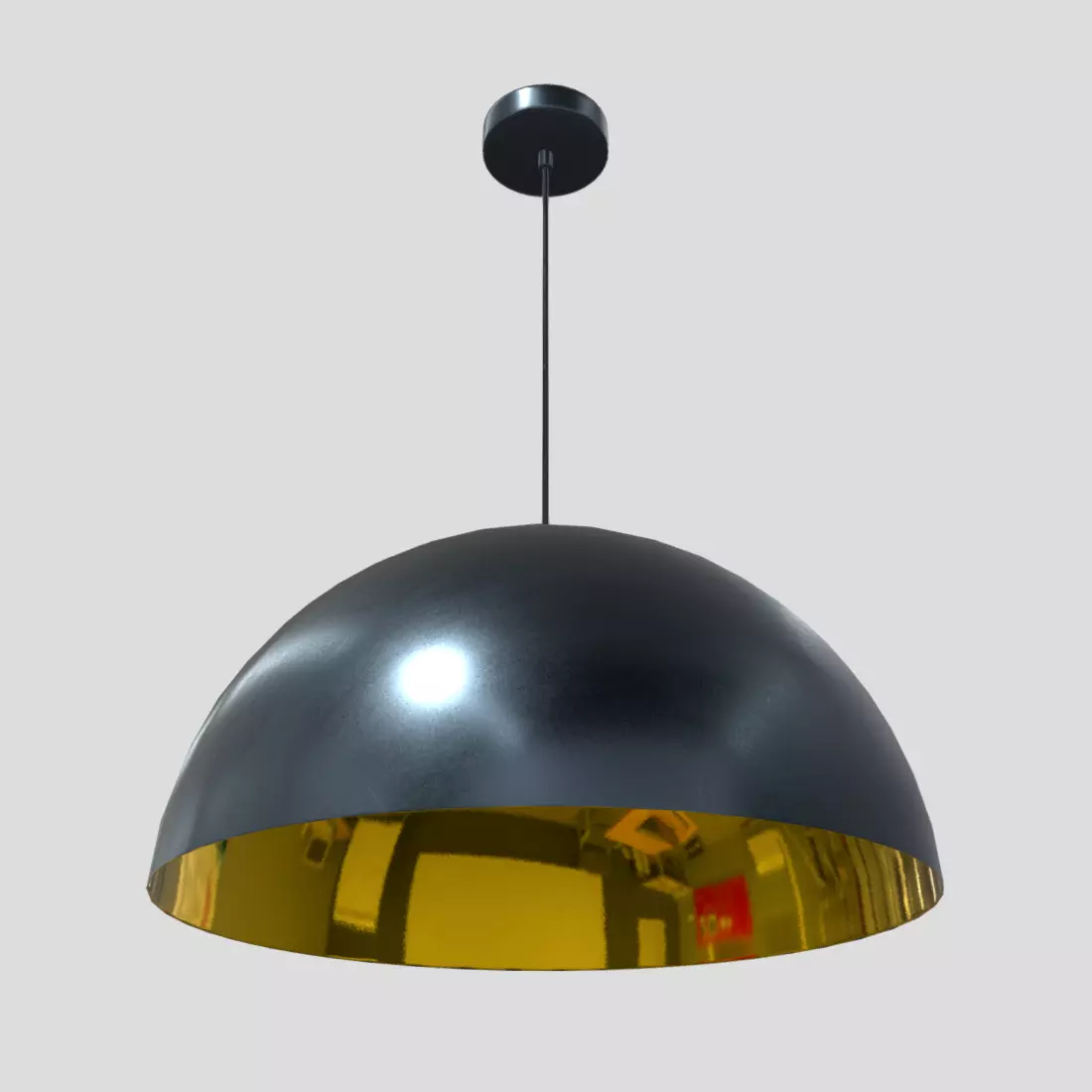 Ceiling Lamp 3 Low-poly 3D model_0