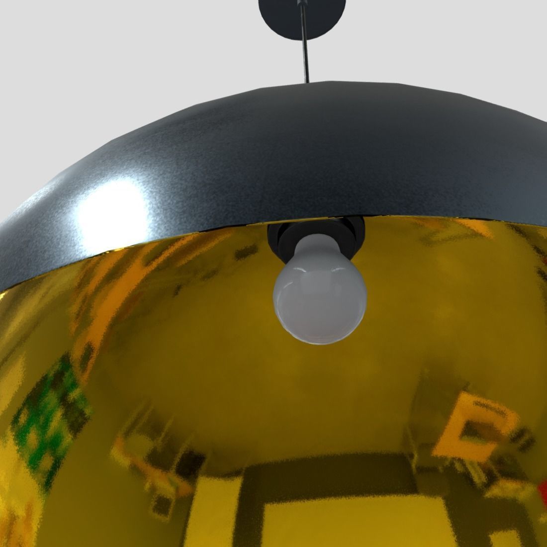 Ceiling Lamp 3 Low-poly 3D model_12