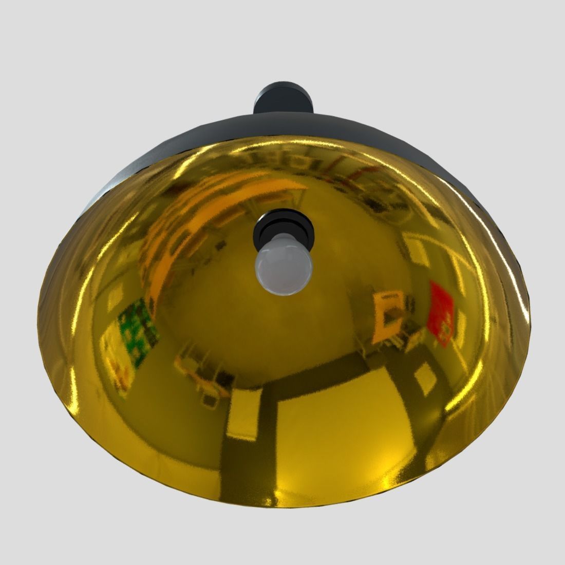 Ceiling Lamp 3 Low-poly 3D model_10