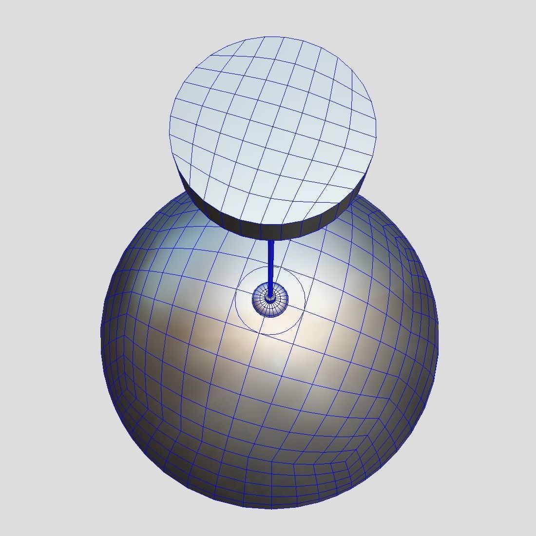 Ceiling Lamp 3 Low-poly 3D model_7