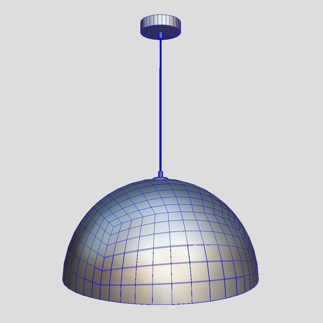 Ceiling Lamp 3 Low-poly 3D model_3