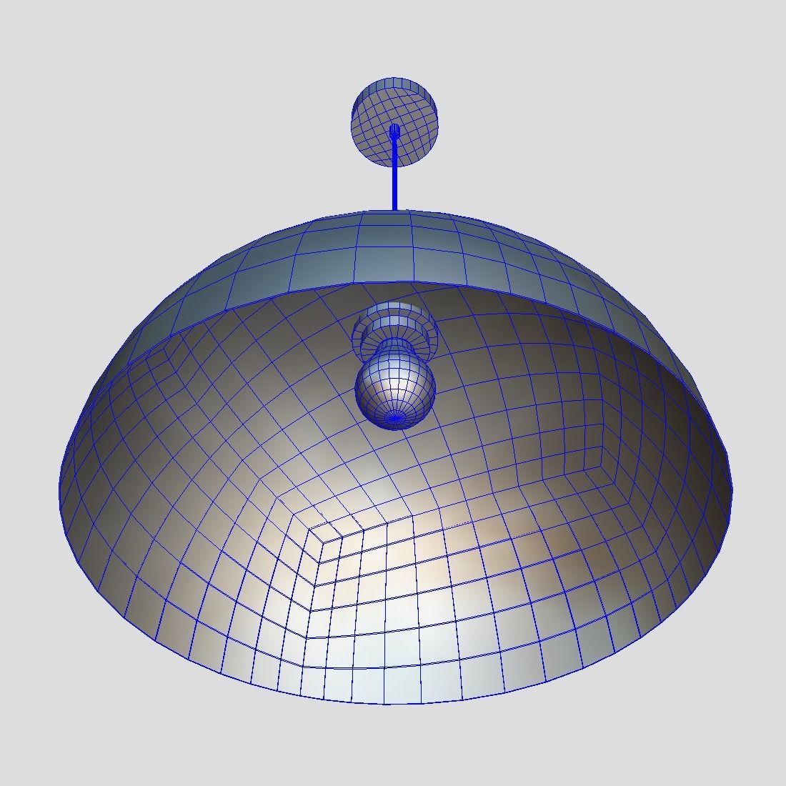 Ceiling Lamp 3 Low-poly 3D model_9