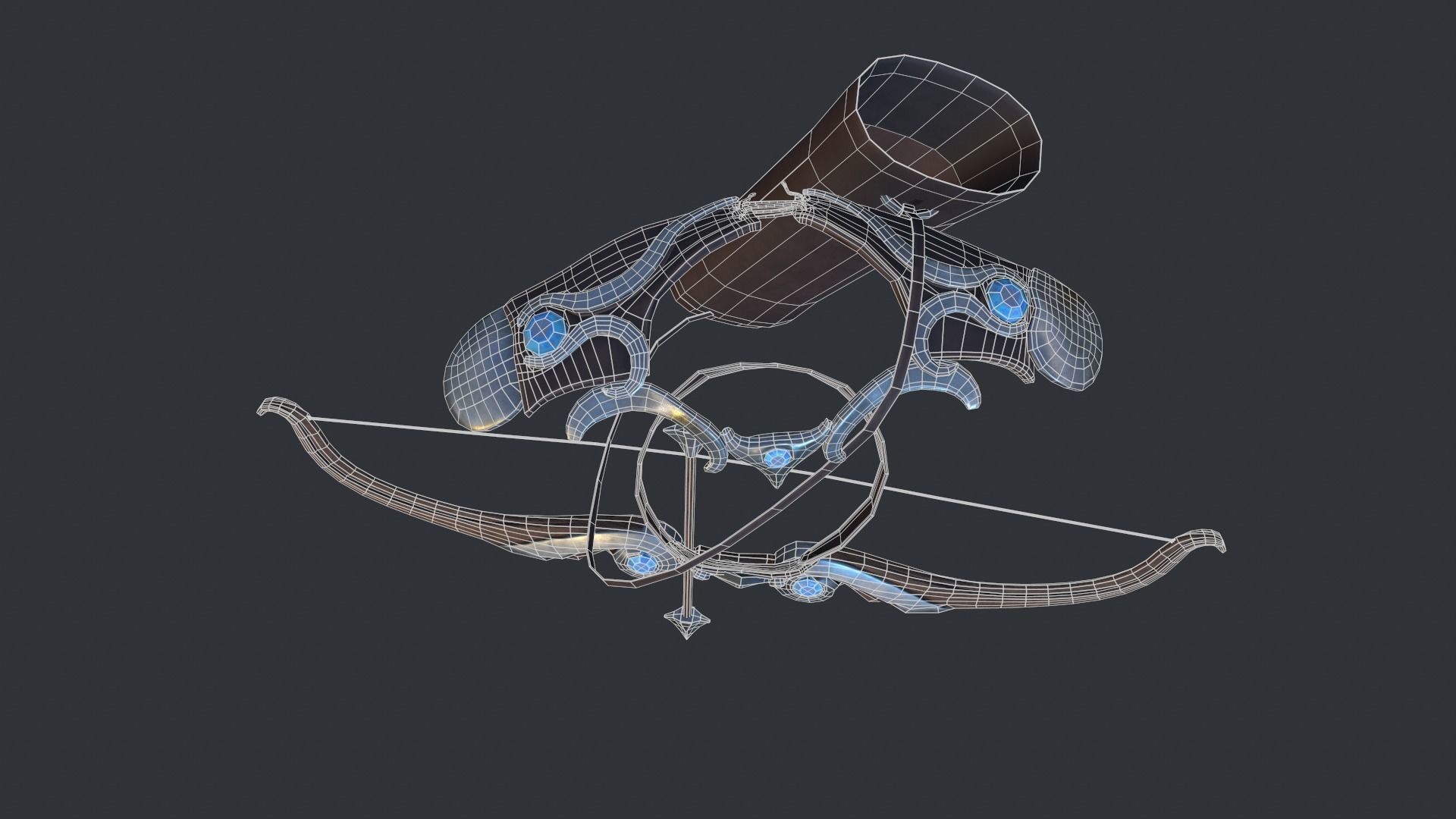  Armor for Archer Low-poly 3D model_11