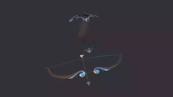  Armor for Archer Low-poly 3D model
