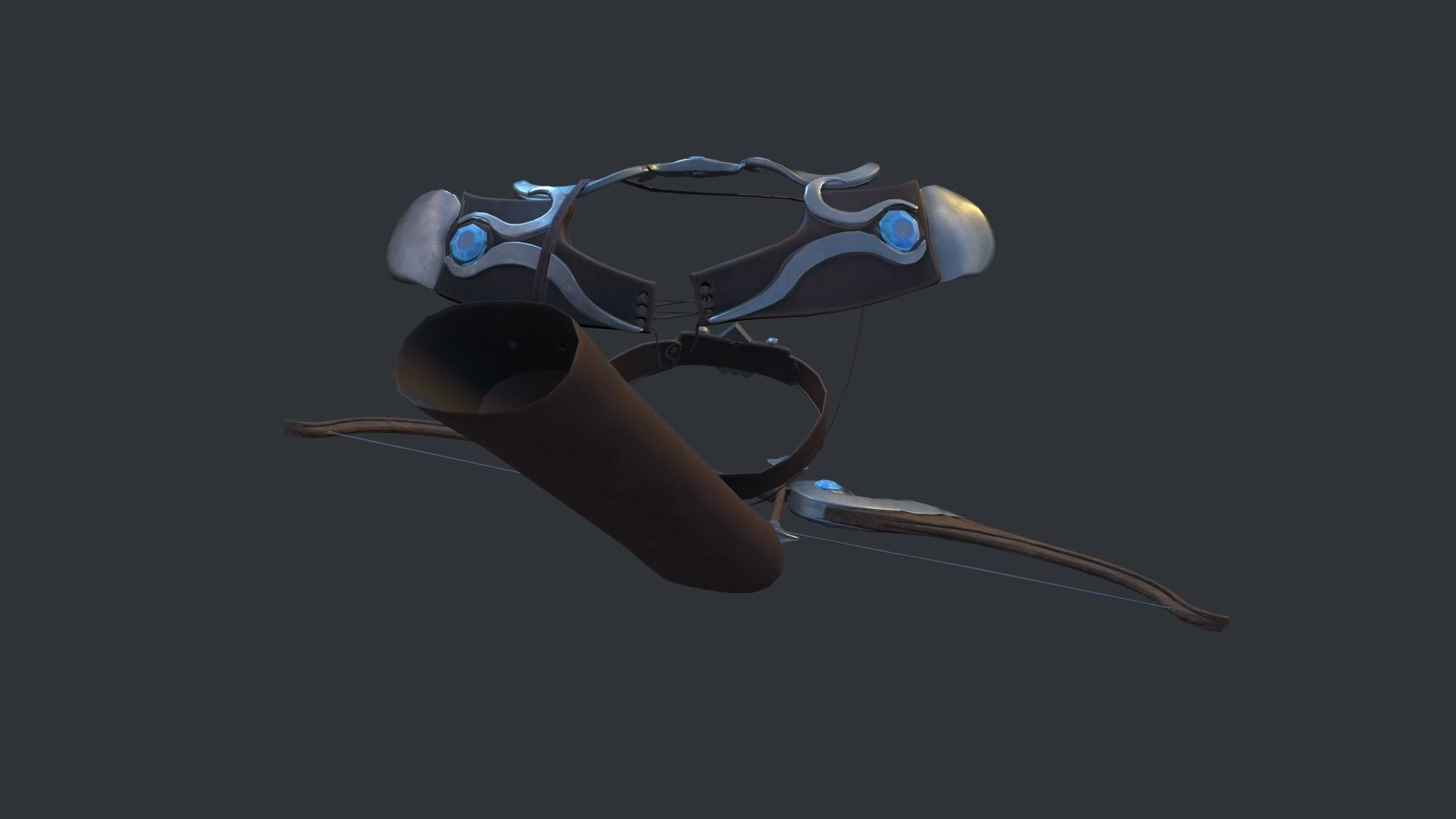  Armor for Archer Low-poly 3D model_9