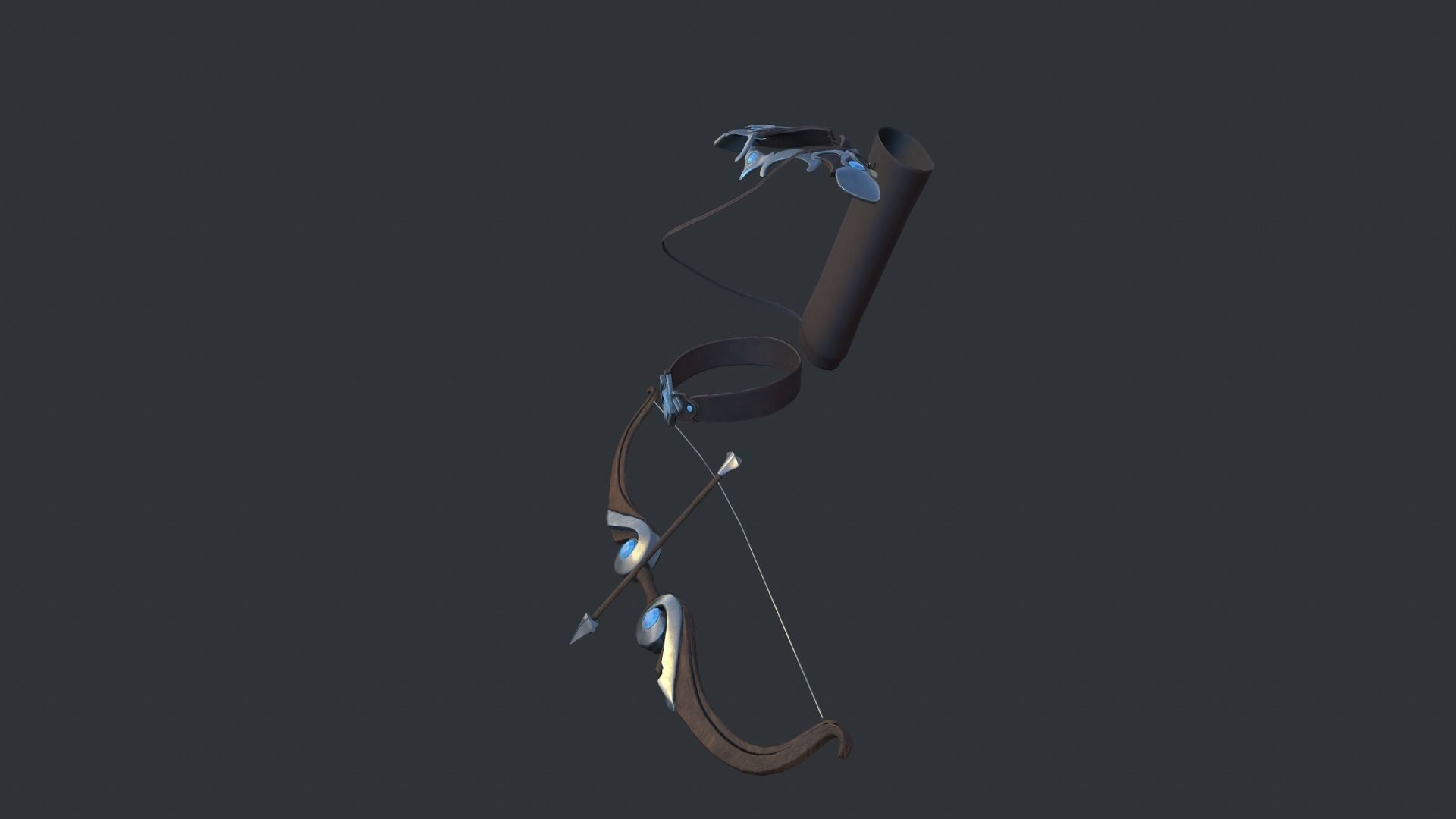  Armor for Archer Low-poly 3D model_3