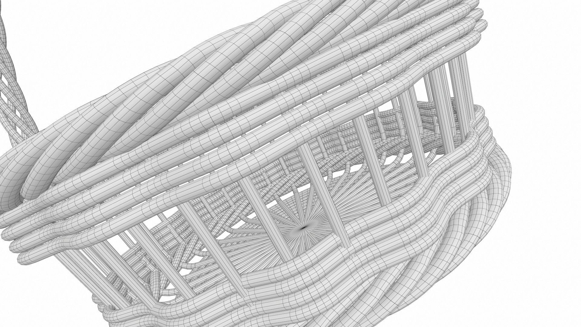 Wooden wicker basket 3 3D model_9