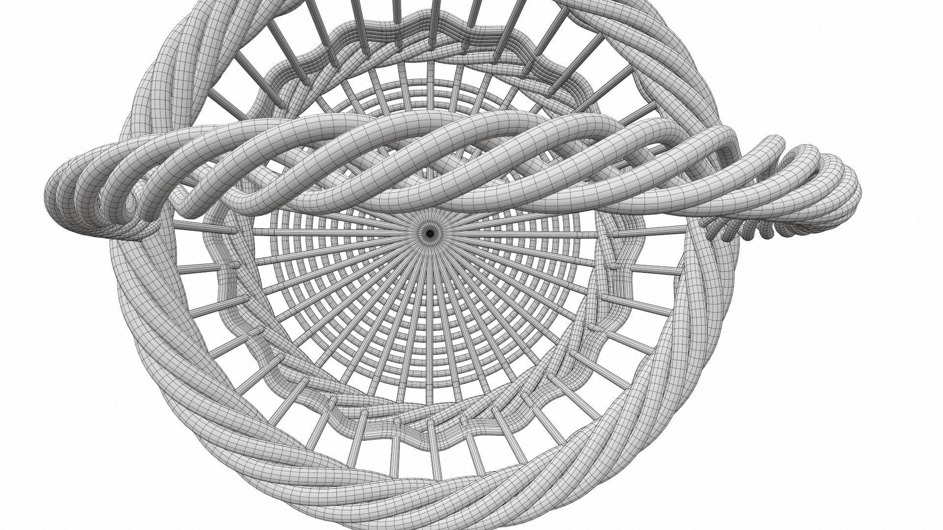 Wooden wicker basket 3 3D model_7