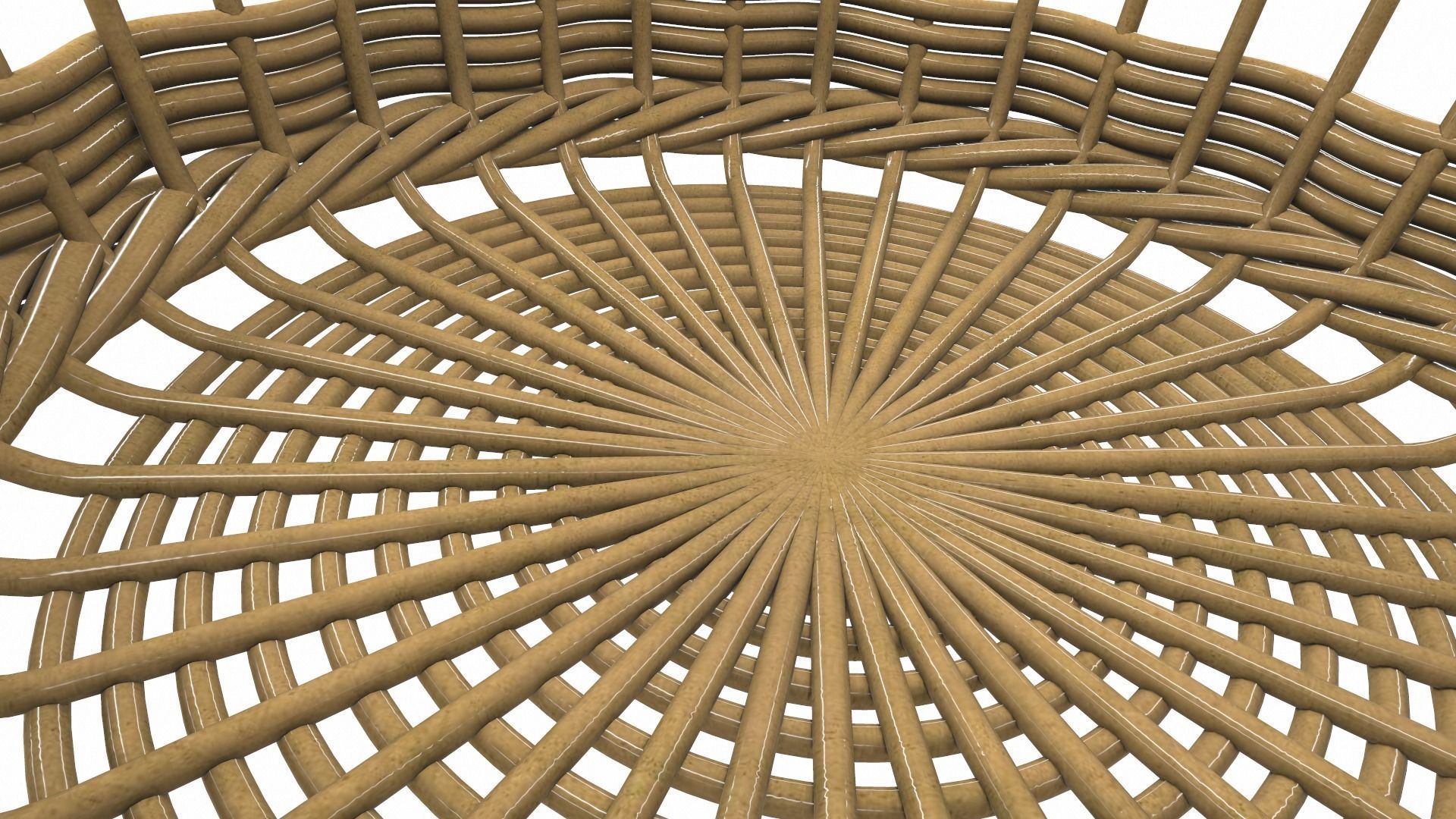 Wooden wicker basket 3 3D model_5