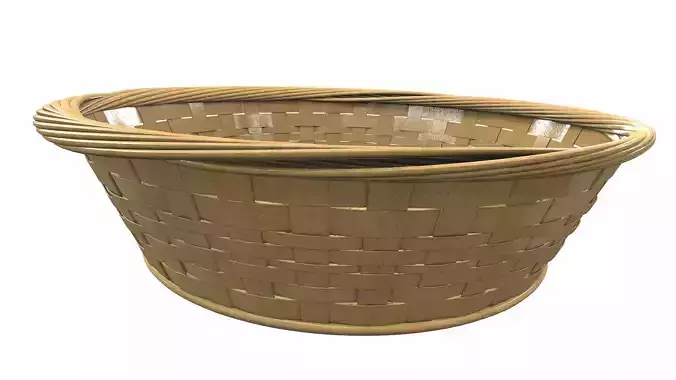 Wooden wicker basket 5