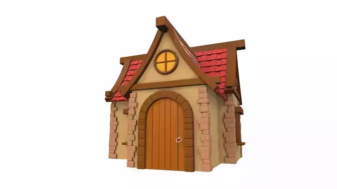 Cartoon house 05 3D model