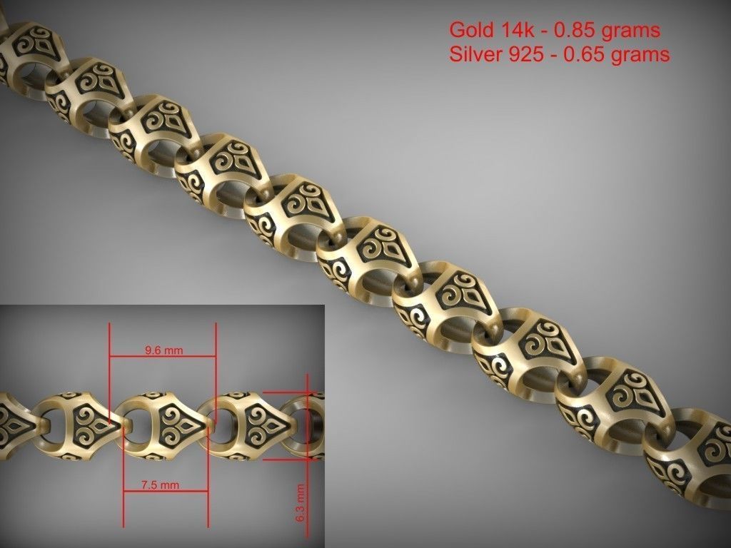 Chain link 181 3D print model_6