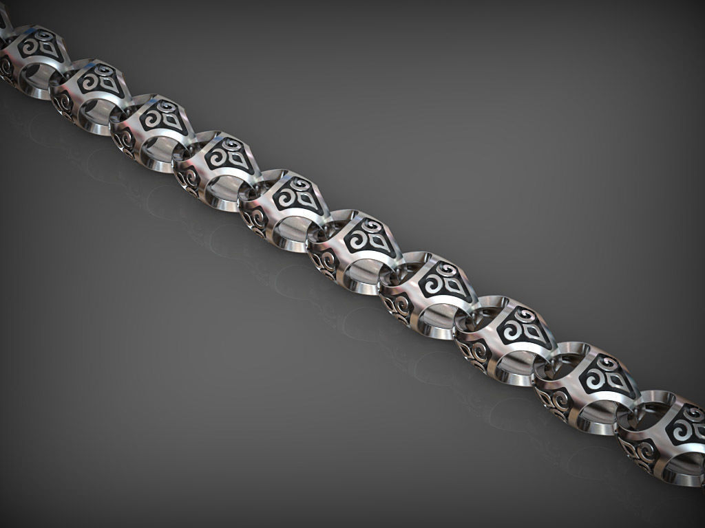 Chain link 181 3D print model_3