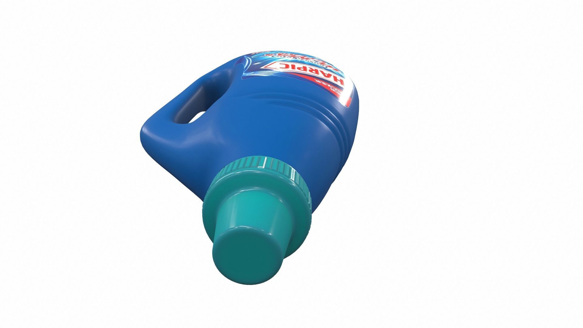 Cleaner bottle harpic 3D model_6