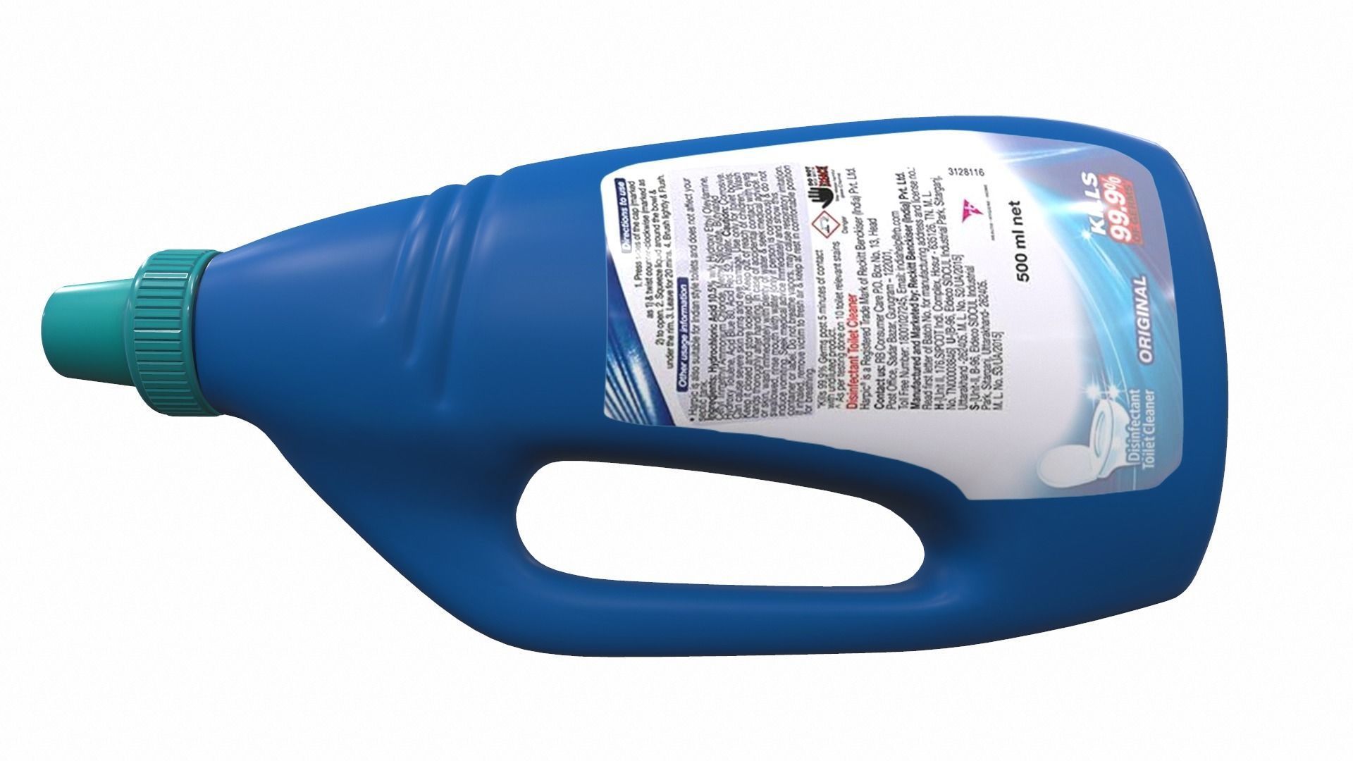 Cleaner bottle harpic 3D model_9