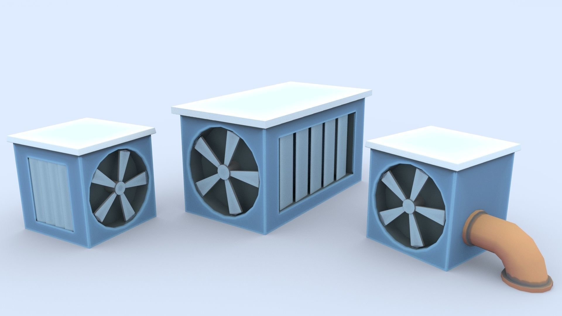 Cartoon Hospital Low-poly 3D model_67