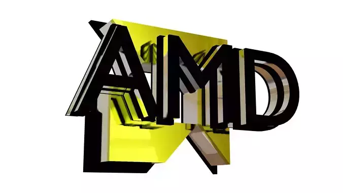 AMD LOGO 3D print model