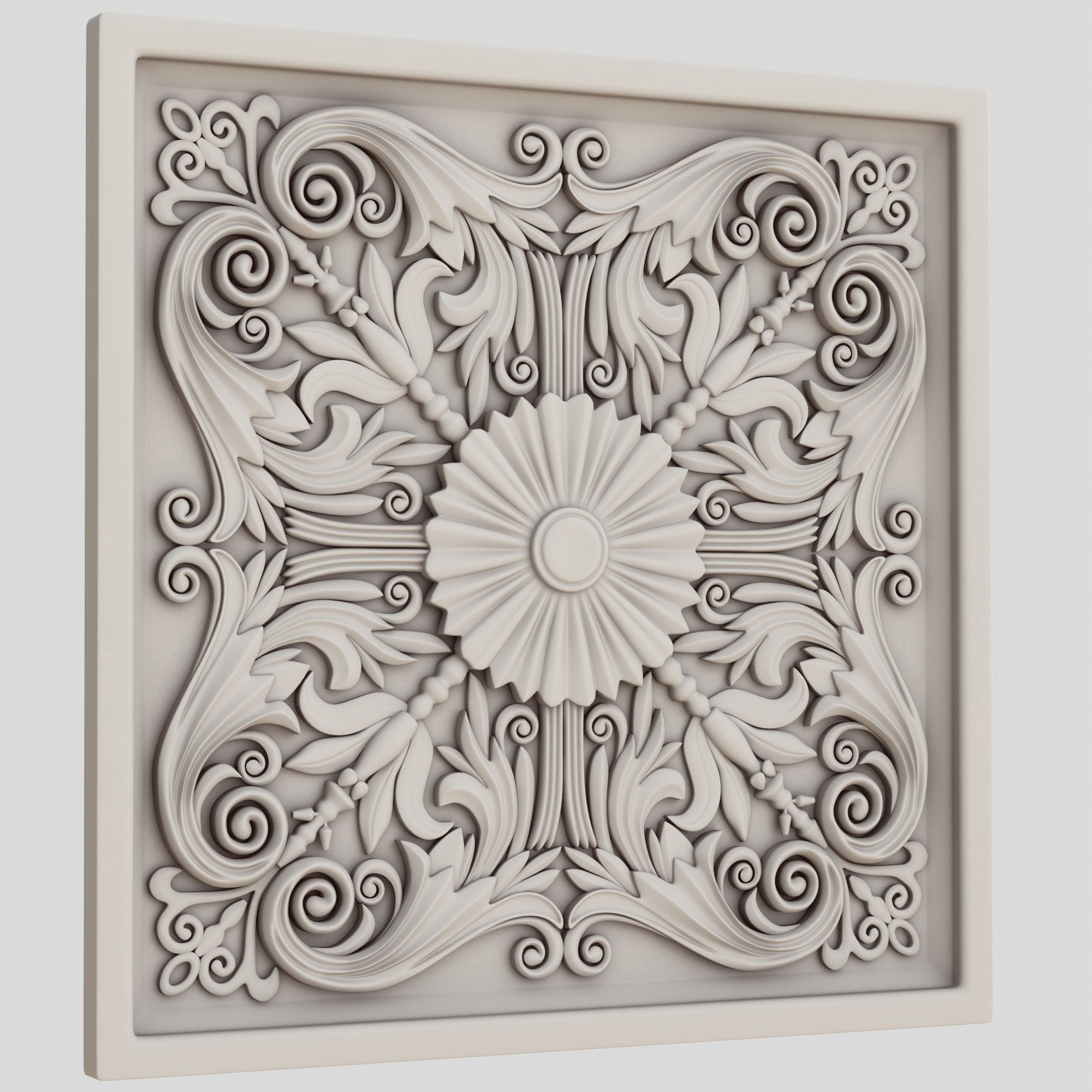 Decorative panel 2 3D model_1