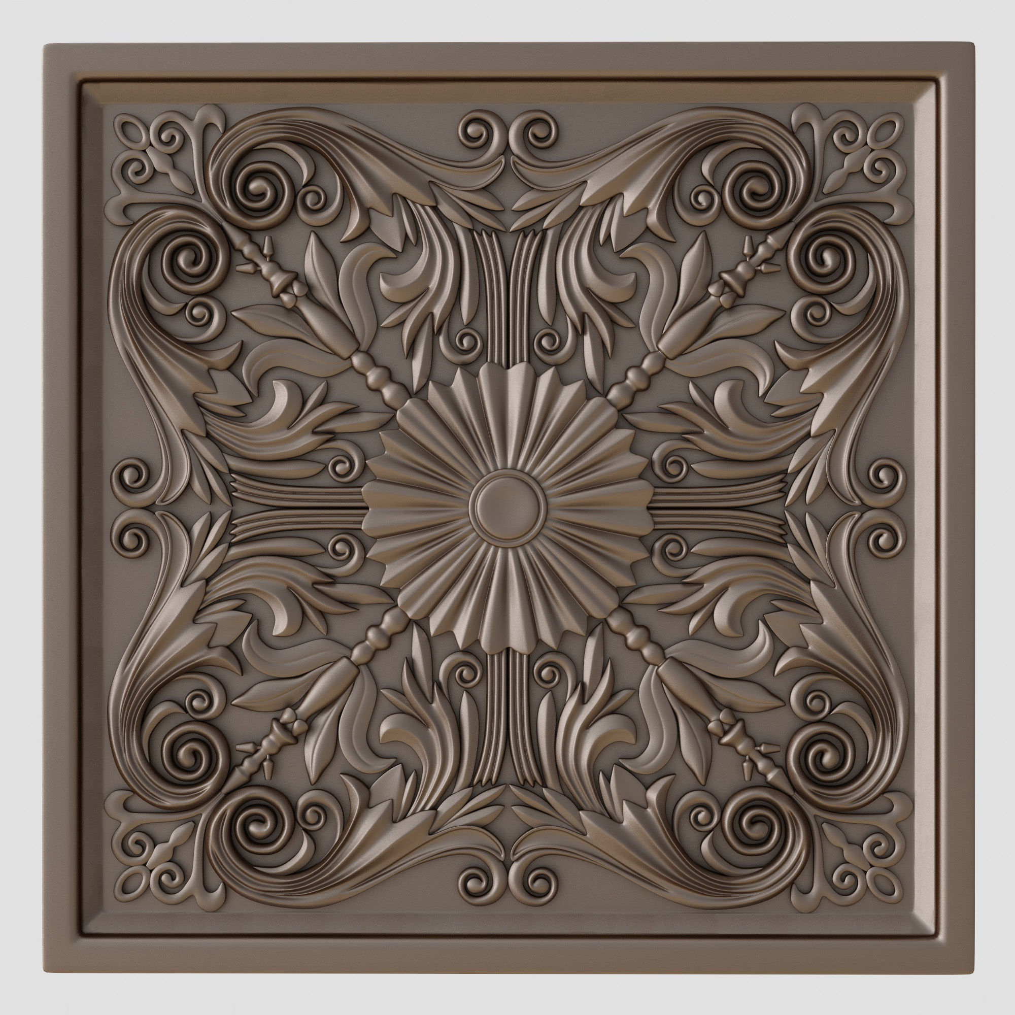 Decorative panel 2 3D model_3