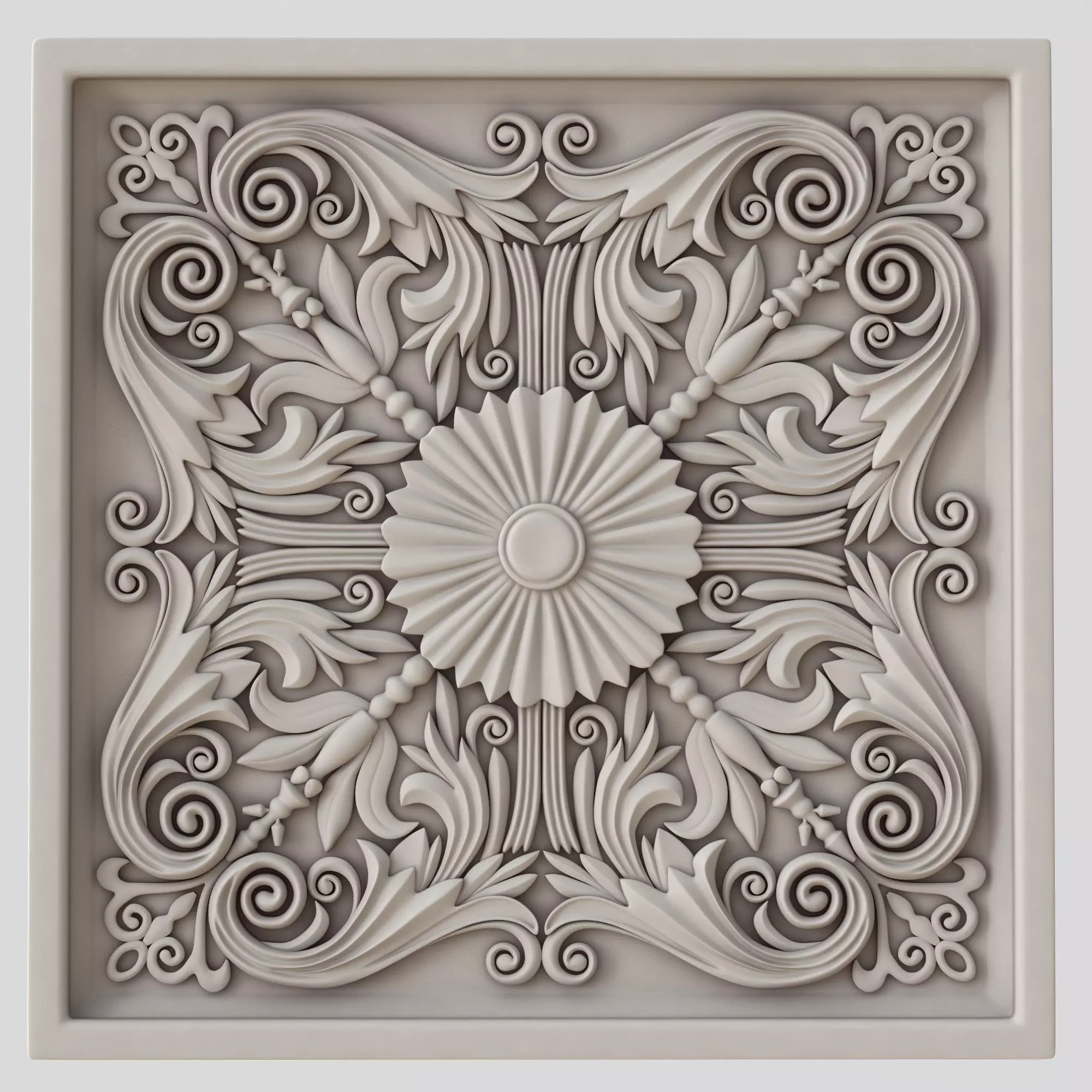 Decorative panel 2 3D model_0