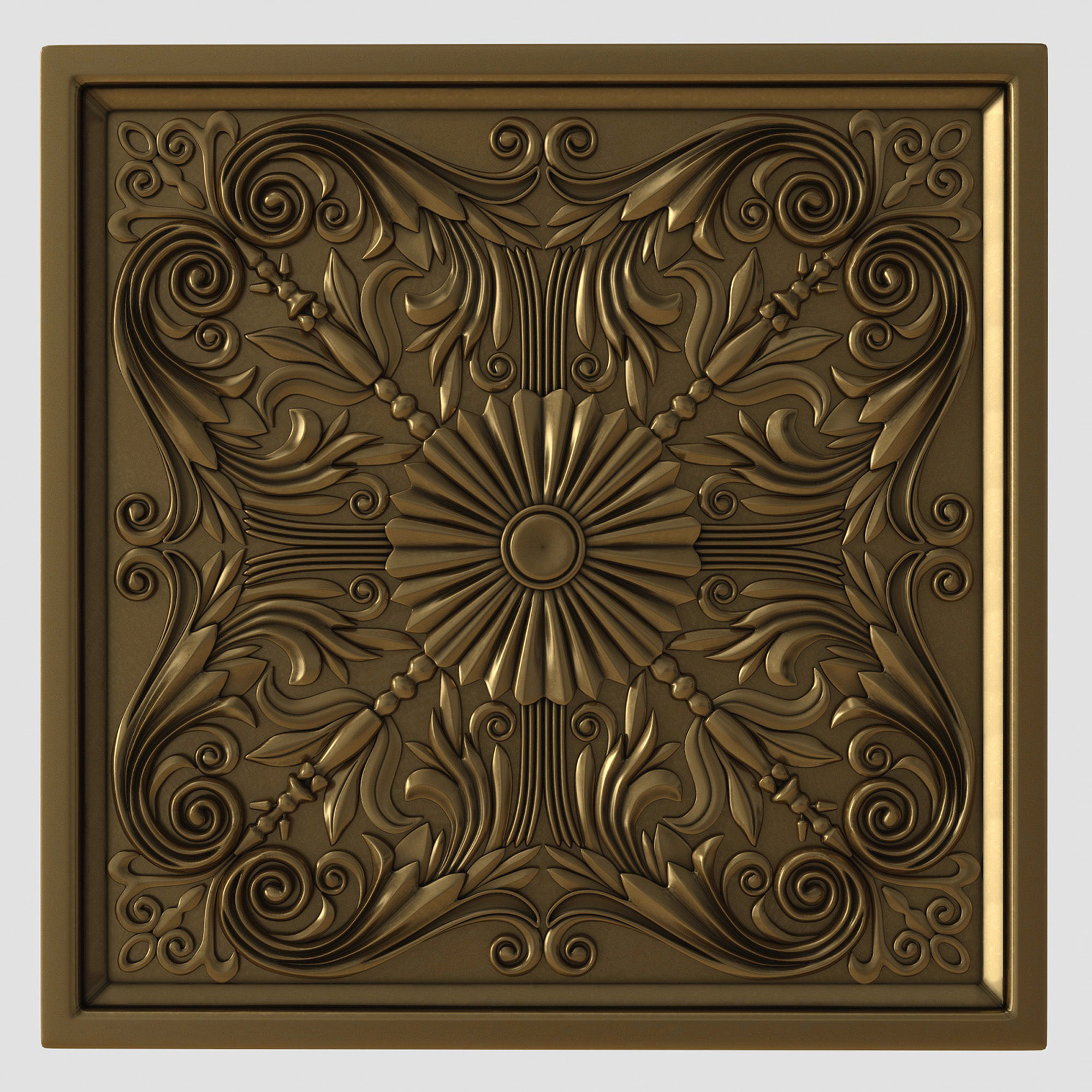 Decorative panel 2 3D model_2