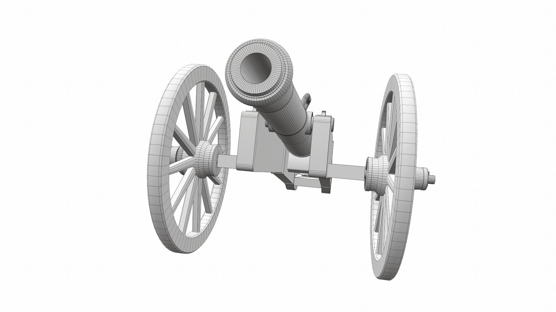 Cannon 2 old 3D model_7