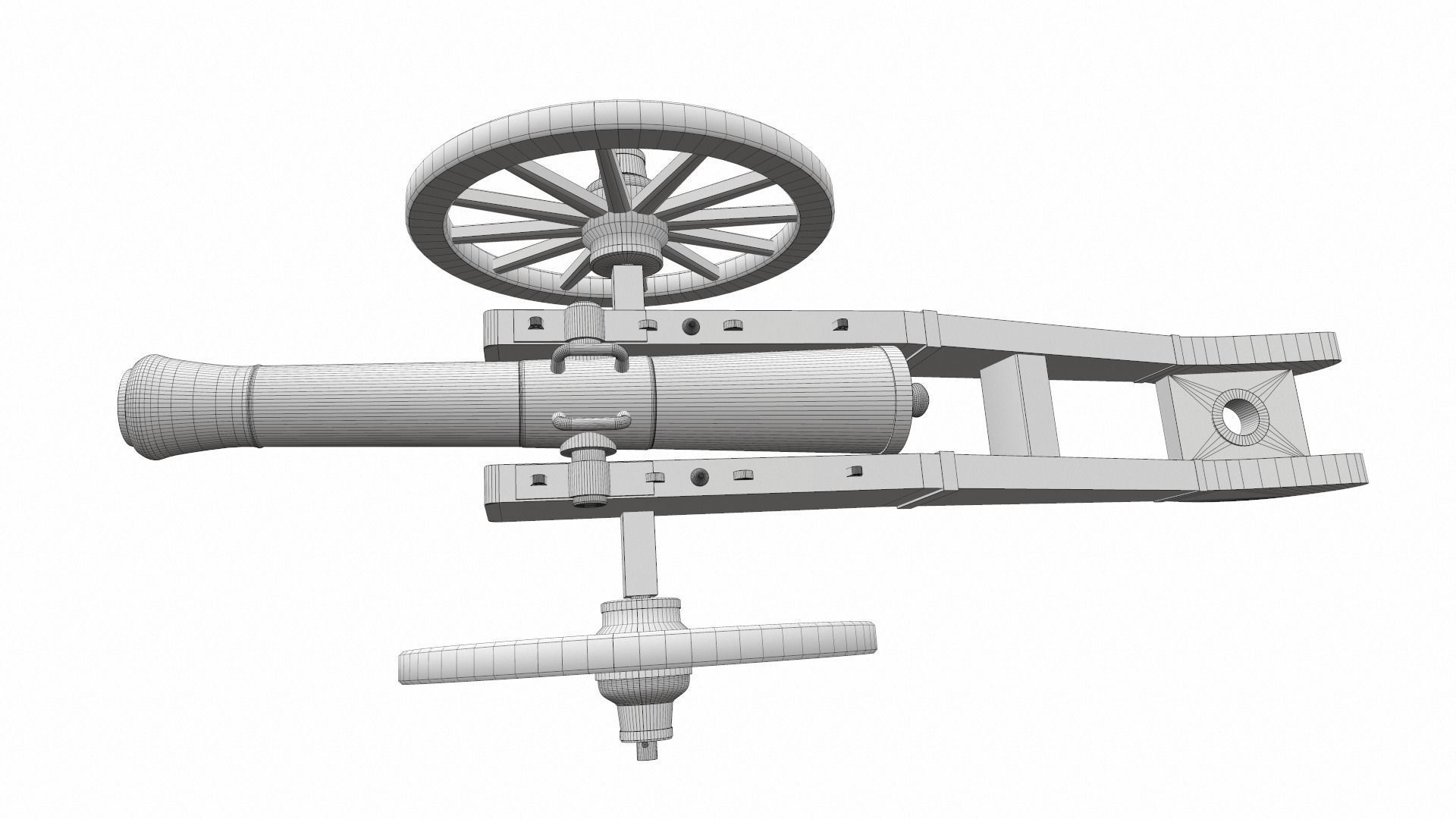 Cannon 2 old 3D model_8