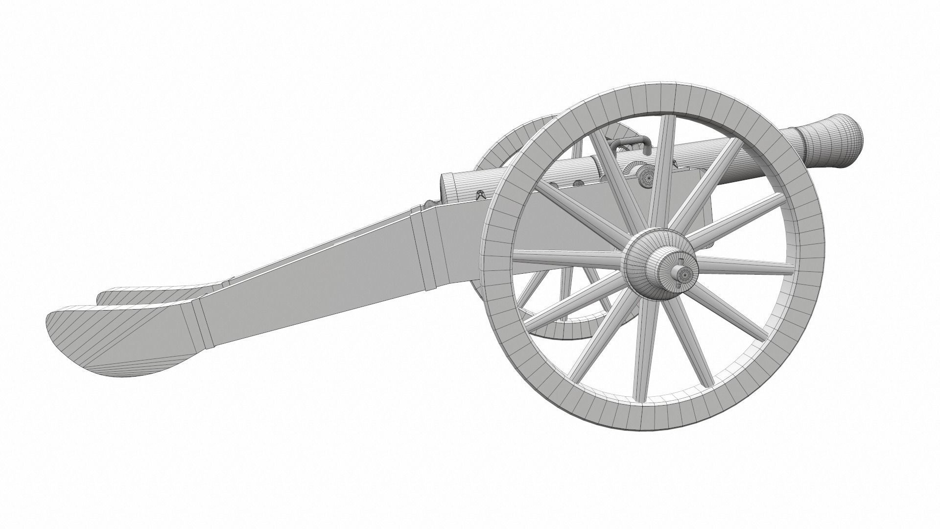 Cannon 2 old 3D model_6