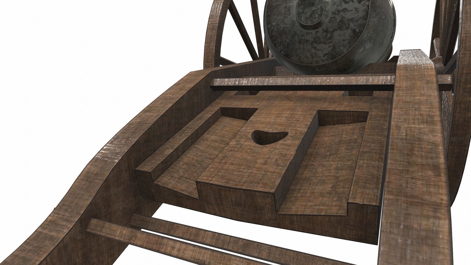 Cannon 3 old 3D model_7