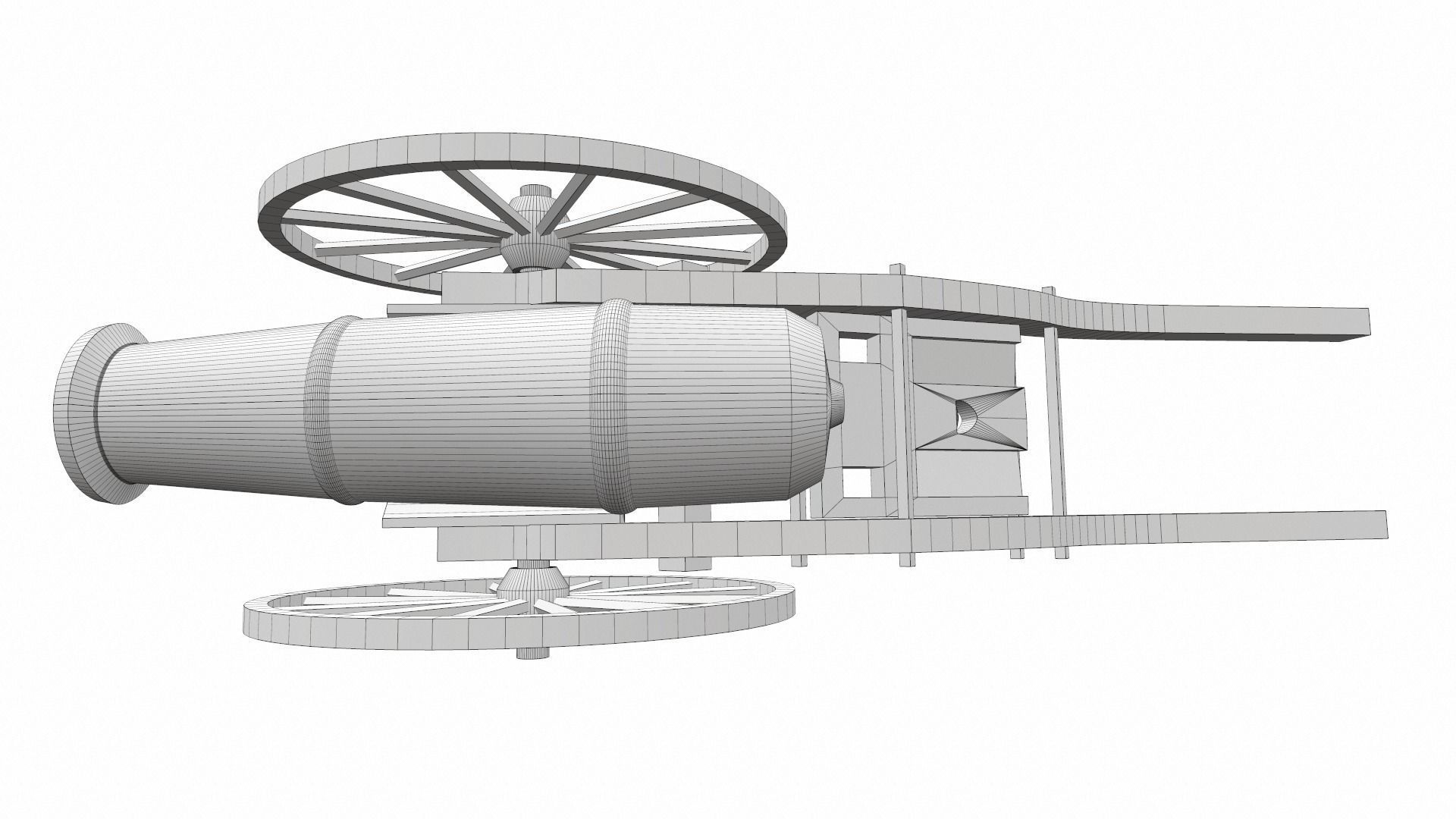 Cannon 3 old 3D model_10